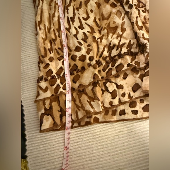 USINDO Animal Print Wide Leg Pants Boho Resort Lounge Trousers Made in Indonesia - Picture 11 of 12